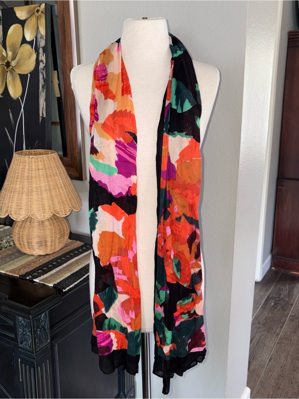 CAbi 3310 Floral Print Scarf
